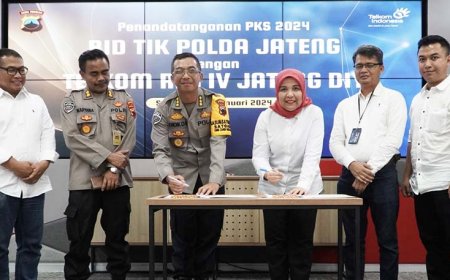 Polda Jateng Dorong Digitalisasi, Telkom Berikan Jaminan Layanan Cepat dan Aman