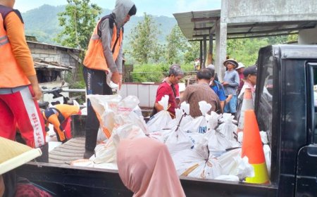 Hujan Deras Mengakibatkan Tanggul Sungai di Klaten Jebol