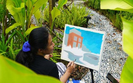 Bertepatan dengan Imlek, 10 Pelukis Abadikan Sejumlah Spot di Garrya Bianti Dalam Kanvas  