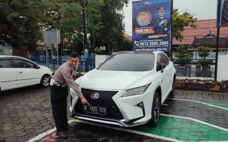 Polres Purworejo Menyita Mobil Mewah, Pengemudi Tidak Memiliki SIM A, Pajak Lima Tahunan Mati