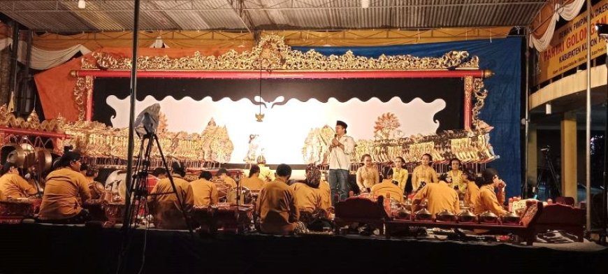 Pergelaran Wayang Kulit Menggerakkan Mesin Politik Golkar Kulonprogo