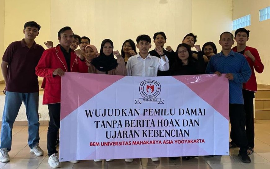 BEM Universitas Mahakarya Asia Yogyakarta Gelar Deklarasi Pemilu Damai