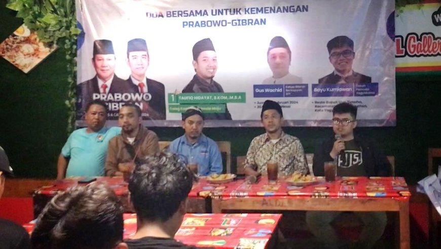 Pemuda dan Tokoh Masyarakat Gelar Doa Bersama untuk Kemenangan Prabowo-Gibran