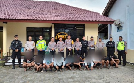 Polisi Mengamankan 25 Sepeda Motor Diduga akan Digunakan untuk Balapan Liar