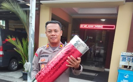 Polsek Sewon Bantul Menyita Mercon Raksasa