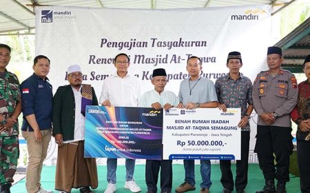 Gandeng MAI, Bank Mandiri Bantu Renovasi Masjid Desa Semagung