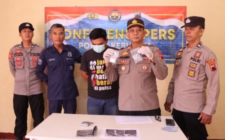 Polres Kebumen Mengamankan Penjual Bubuk Petasan