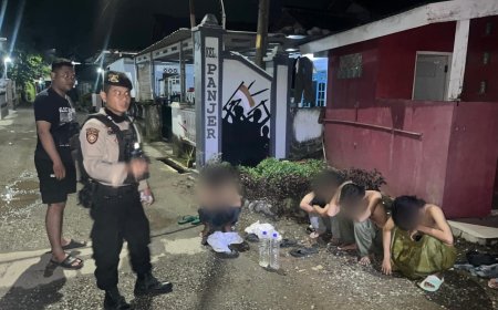 Gerebek Pesta Miras, Polisi Menemukan Sebilah Sajam