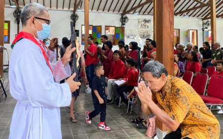 Umat Katolik di Gunungkidul Merayakan Paskah