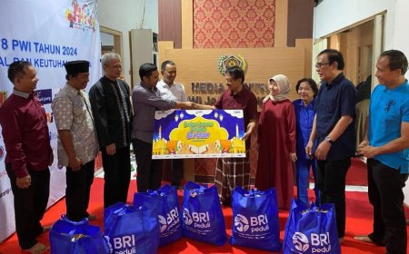 Berkah Ramadan, PWI Jateng Menerima Paket Bingkisan dari BRI Semarang