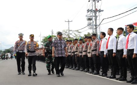 Pj Sekda Purworejo Pimpin Apel Gelar Pasukan Operasi Ketupat Candi 2024