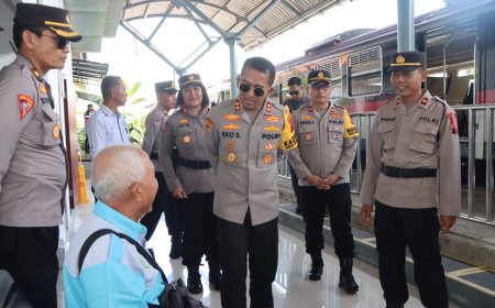 Ramai Lancar, Kapolres Purworejo Memantau Arus Mudik