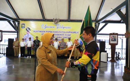 Bupati Purworejo Melepas 180 Atlet dan 45 Ofisial Popda