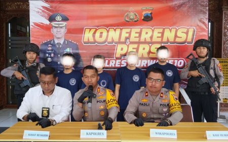 Polres Purworejo Mengamankan Empat Pelaku Judi Kartu