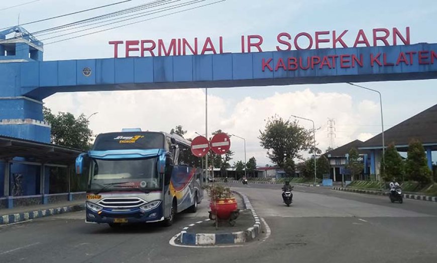 H-7 Lebaran, Penumpang  di Terminal Ir Soekarno Klaten Masih Normal