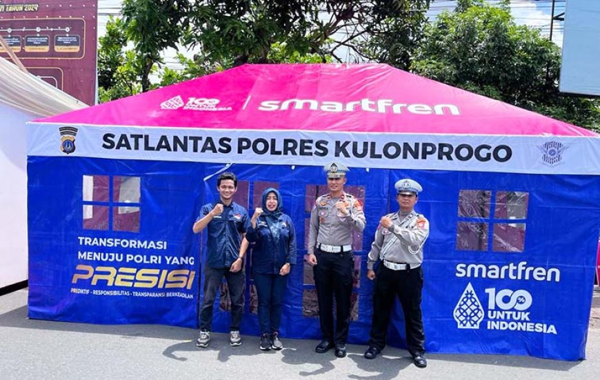 Berkolaborasi dengan Kepolisian, Smartfren Dukung Mudik Aman di Yogyakarta dan Jawa Tengah
