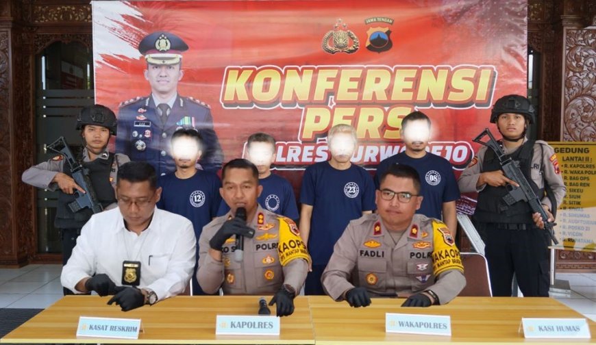 Polres Purworejo Mengamankan Empat Pelaku Judi Kartu