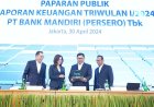 Kuartal Pertama, Realisasi Kredit Bank Mandiri Tercatat Rp 1.435 T, NPL Terjaga 1,02 Persen