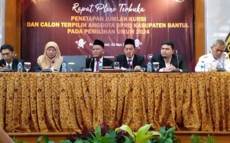 Anggota DPRD Bantul Hasil Pemilu 2024 Ditetapkan