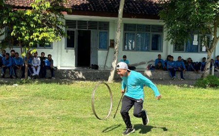 SMKN 1 Sanden Mengumumkan Kelulusan Siswanya di Monumen Perjuangan Bibis