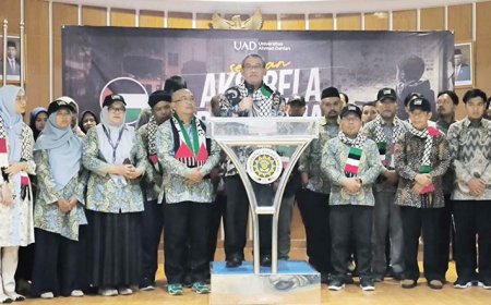 Civitas Akademika UAD Gelar Aksi Bela Palestina