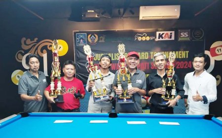 Puluhan Pewarta Berlaga di Turnamen Biliar Piala Wabup Sleman