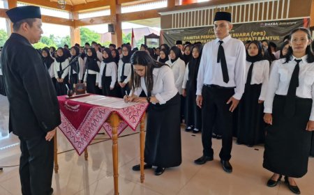 KPU Bantul Melantik PPS dari 75 Kalurahan, 48 Persen Perempuan