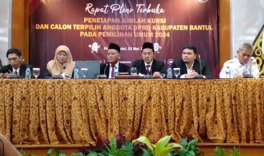 Anggota DPRD Bantul Hasil Pemilu 2024 Ditetapkan