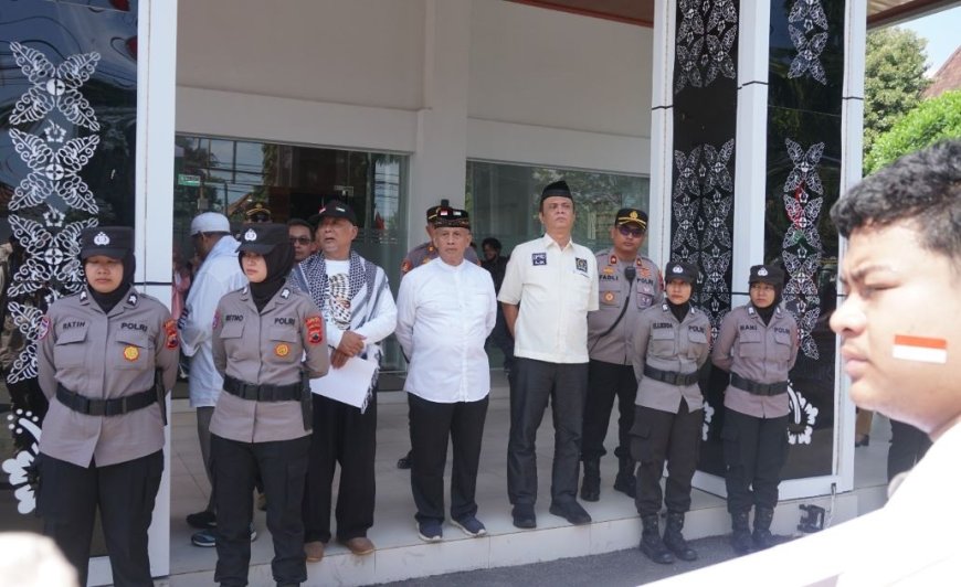 Polres Purworejo Menugaskan 100 Personel Kawal Aksi Damai Bela Palestina