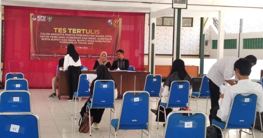 KPU Purworejo Gelar Tes Tertulis PPS, Serentak di 16 Kecamatan