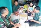 Koramil 01 Kota Bagikan Sembako Kepada Anak Kategori Stunting 