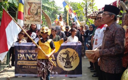 Memperingati Hari Lahir Pancasila, Warga Dusun Kanutan Bantul Kirab