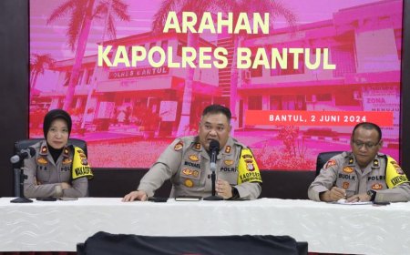 Polres Bantul Gelar Patroli Skala Besar