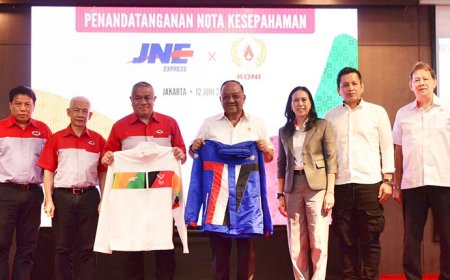 JNE dan KONI Sepakat Dorong Pengembangan Olahraga Nasional
