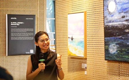 Soul Journey: Eternal Sky, Perjalanan Jiwa Cynthia Atmadjaja dalam Kanvas