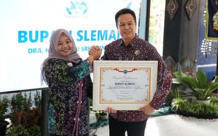 Komitmen Berantas Narkoba, Bupati Sleman Terima Penghargaan Dari BNN