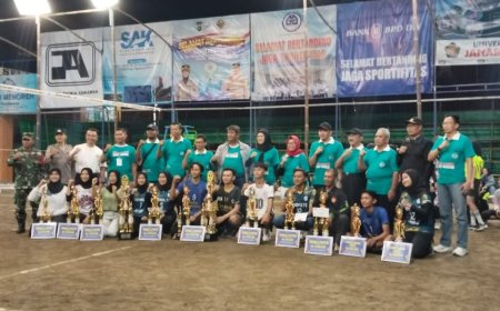 Tim Bola Voli Putra Kapanewon Kokap Kulonprogo Juara I Kapolres Cup 2024