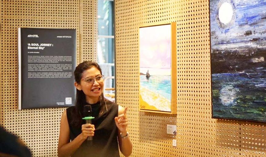 Soul Journey: Eternal Sky, Perjalanan Jiwa Cynthia Atmadjaja dalam Kanvas