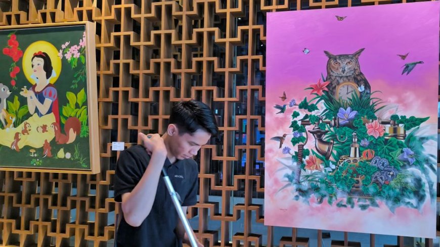 Dua Seniman Muda Yogyakarta Pameran di Artotel Suites Bianti