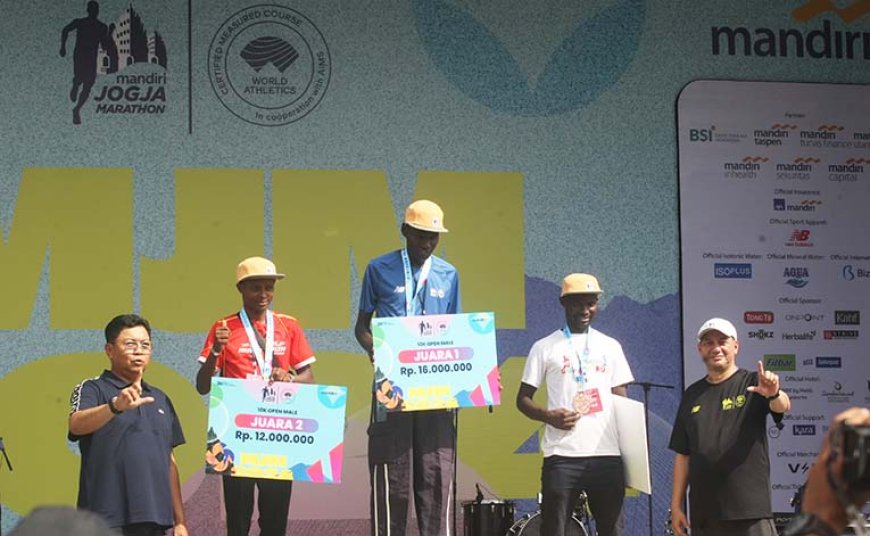 Belum Terpatahkan, Pelari Kenya Kuasai Podium Juara Kategori Open Marathon di MJM 2024