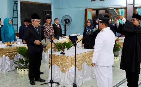 Subagya Dilantik sebagai Lurah Tirtonirmolo Bantul, Saat Pemilihan Meraih 90 Suara