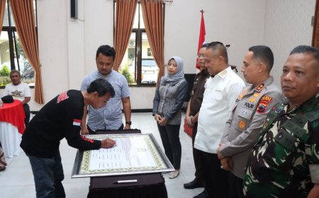 Menjelang Pilkada Ormas di Kebumen Menandatangani Ikrar Damai