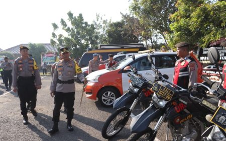 Kapolres Kulonprogo Pimpin Apel Gelar Pasukan Operasi Patuh Progo 2024