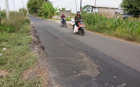 Jalan di Klaten Rusak Lagi, Rawan Kecelakaan Lalu Lintas