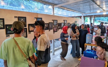 Seni tanpa Kompetisi, Sanggar Anak Alam Pameran di Warung Rahayu