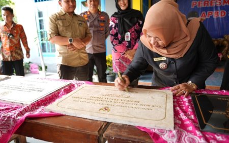 Bupati Sleman Meresmikan Tujuh Hasil Program Padat Karya