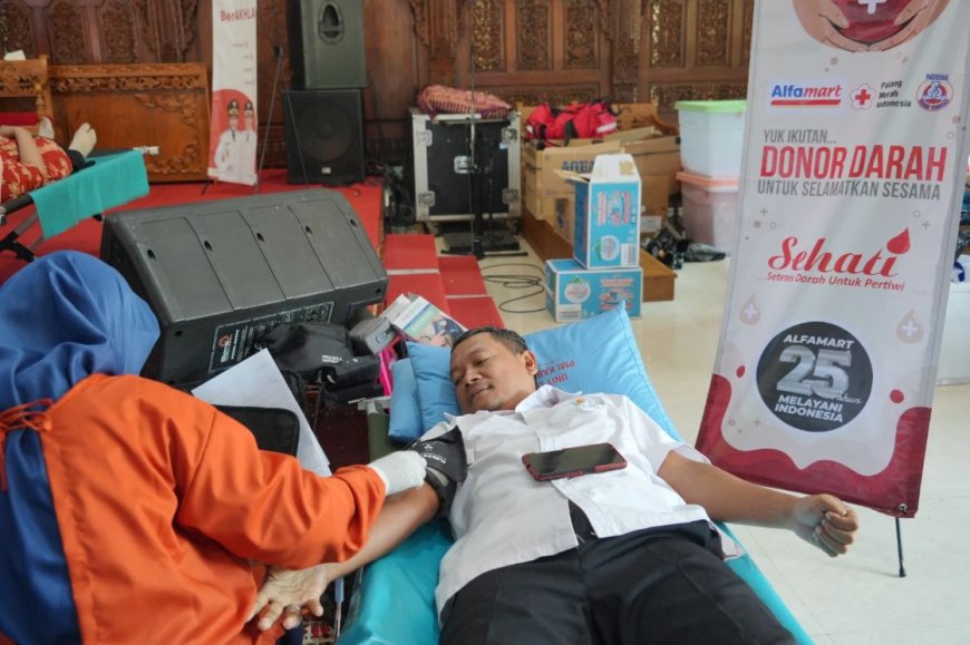 Ratusan Warga Mengikuti Donor Darah Hari Jadi ke-220 Klaten