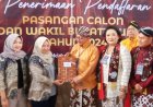 Pasangan Endah - Joko Mendaftar Hari Pertama ke KPU Gunungkidul