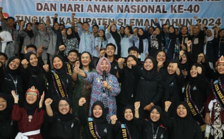 Puncak Harganas dan HAN Sleman, Bupati Ajak Memperkuat Gelar Kabupaten Layak Anak