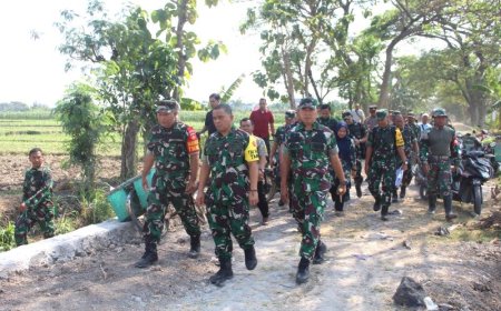 Waaster Panglima TNI Kunjungi Lokasi TMMD Reguler 121 Kodim Klaten